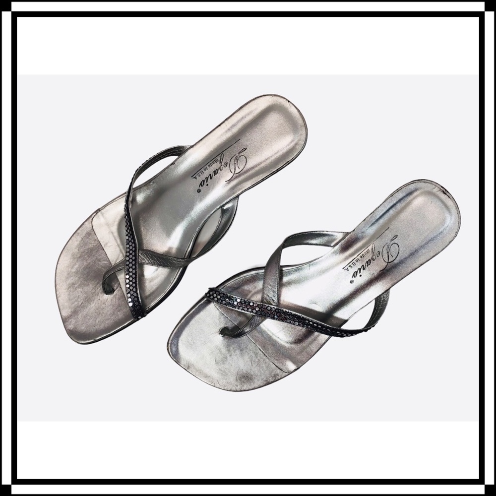 Dezario Women’s Clear Heeled Sandals Size 9